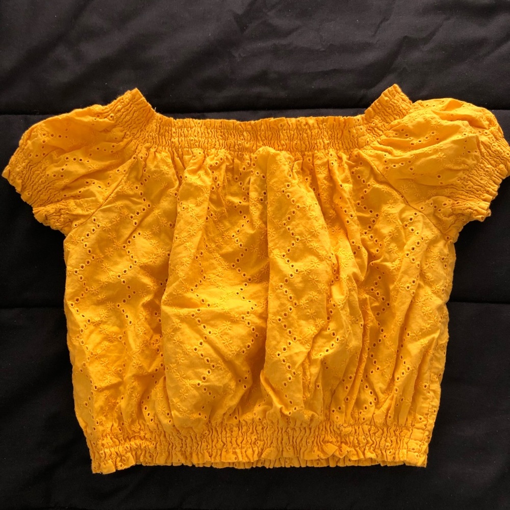 Golden Yellow Crop Top